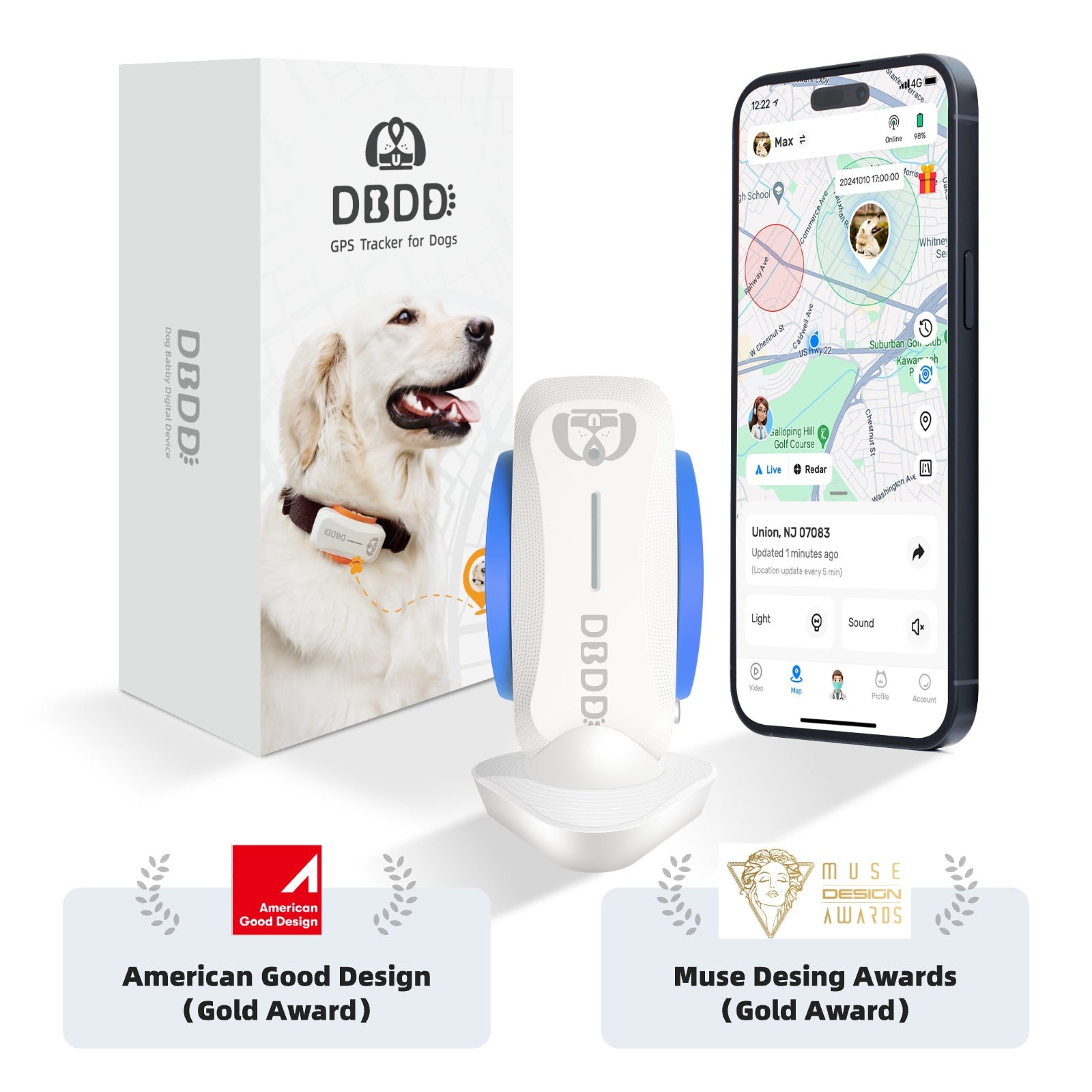DBDD GPS Tracker for Dogs(D5)