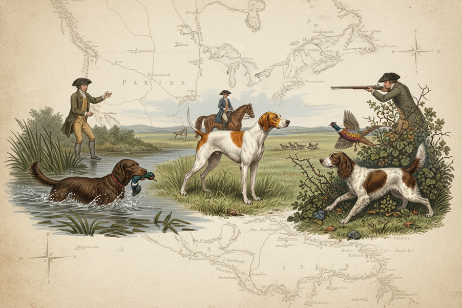 What Role Did Colonial Expansion Play in Creating Retriever, Pointer, and Spaniel Breed Diversity?