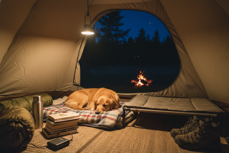 What to Do When Your Dog Won't Settle Down to Sleep While Camping