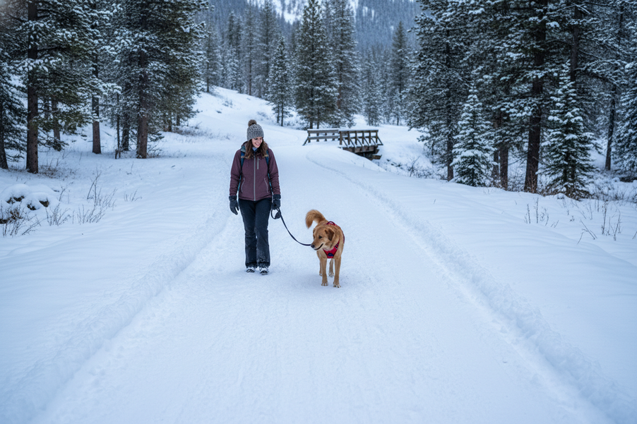 How to Safely Introduce Your Dog to Snow and Cold Weather Hiking for the First Time