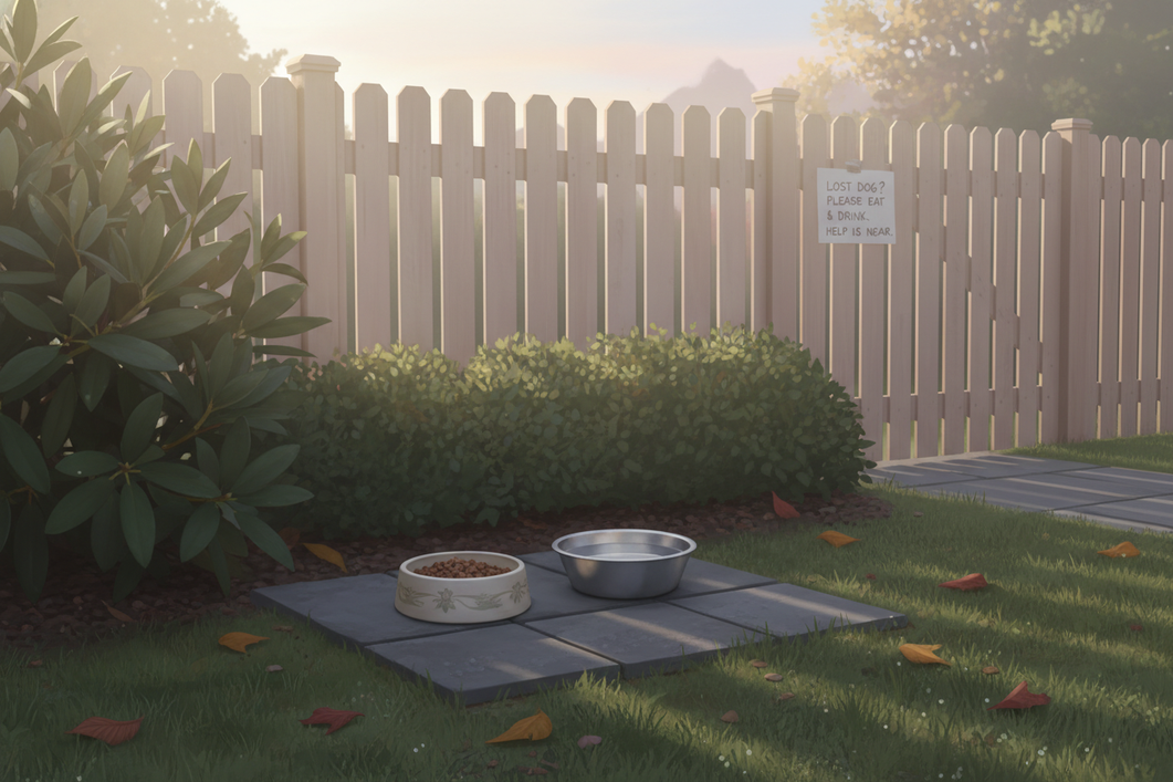 Setting Up a Feeding Station to Lure a Lost Dog Back: Timing, Location, and What Not to Do