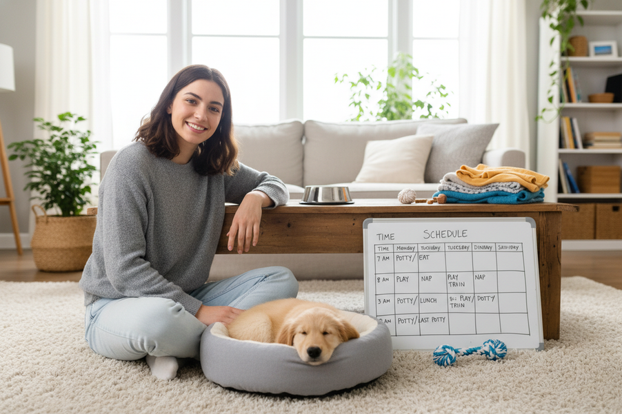 What Should My Puppy's First Week Schedule Actually Look Like? Hour-by-Hour Expectations for Sleep, Play, and Potty