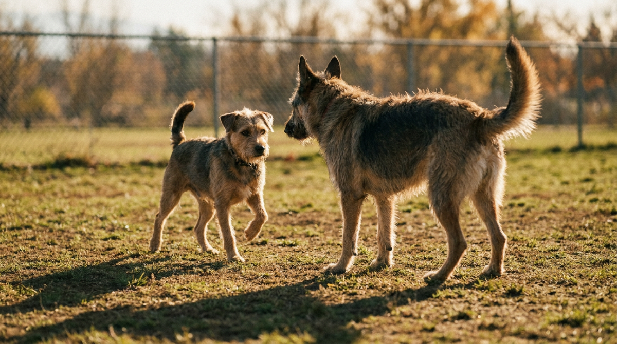 What Does Body Blocking, Stillness, or a Hard Stare Mean in Dog-to-Dog Interactions?