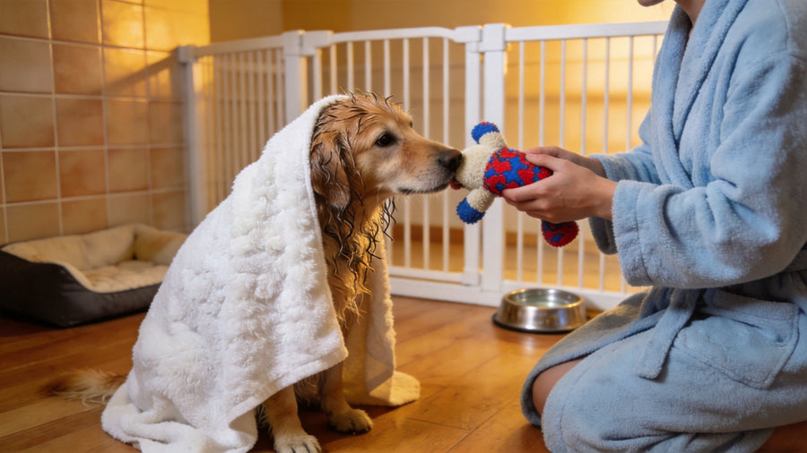 Why Do some dogs dislike post-bath settling even when they tolerate the bath its