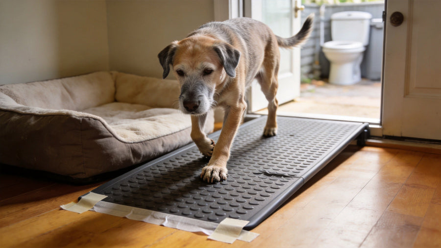 What Small toileting changes can hint at mobility or routine issues in older dog