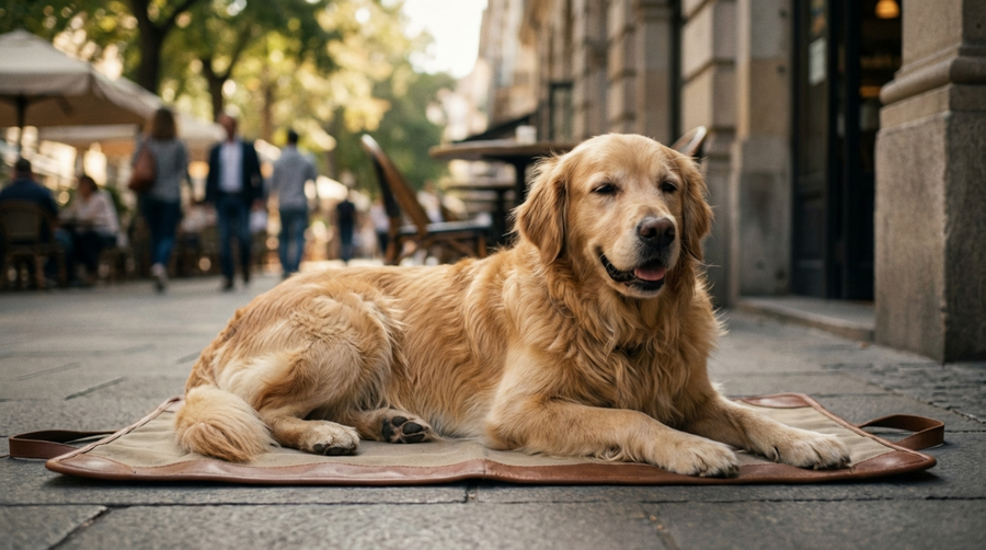 How to Teach Your Dog to Settle on a Mat in Busy Environments